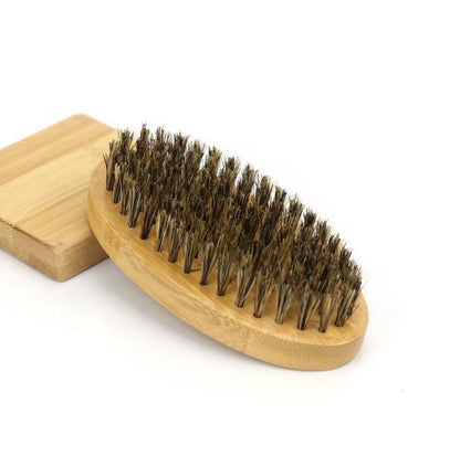 Grooming Tool Duo - Beard Brush + Pocket Comb & Scissors