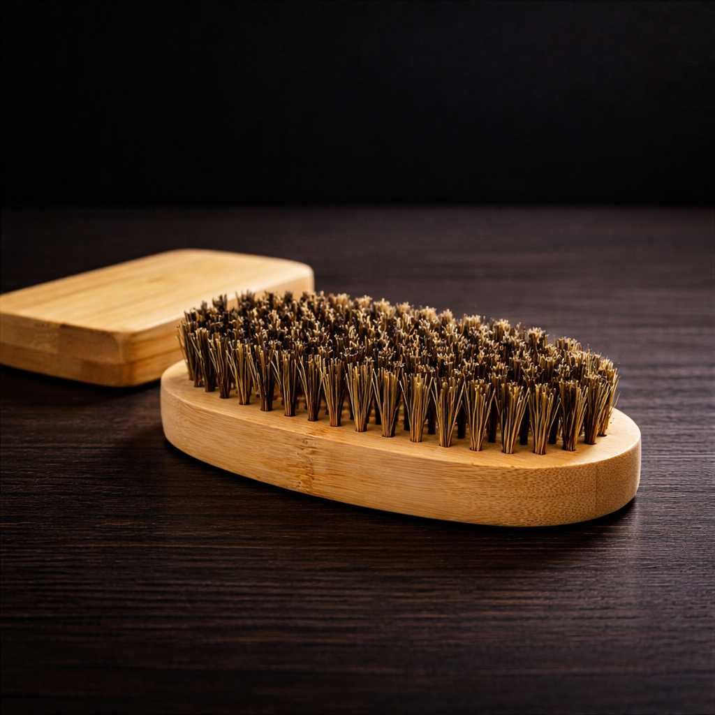 Grooming Tool Duo - Beard Brush + Pocket Comb & Scissors