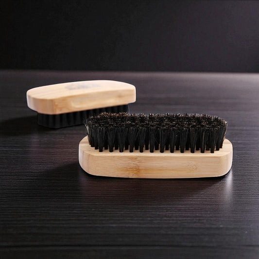 TrailRoot Boar Bristle Beard Brush - Bamboo